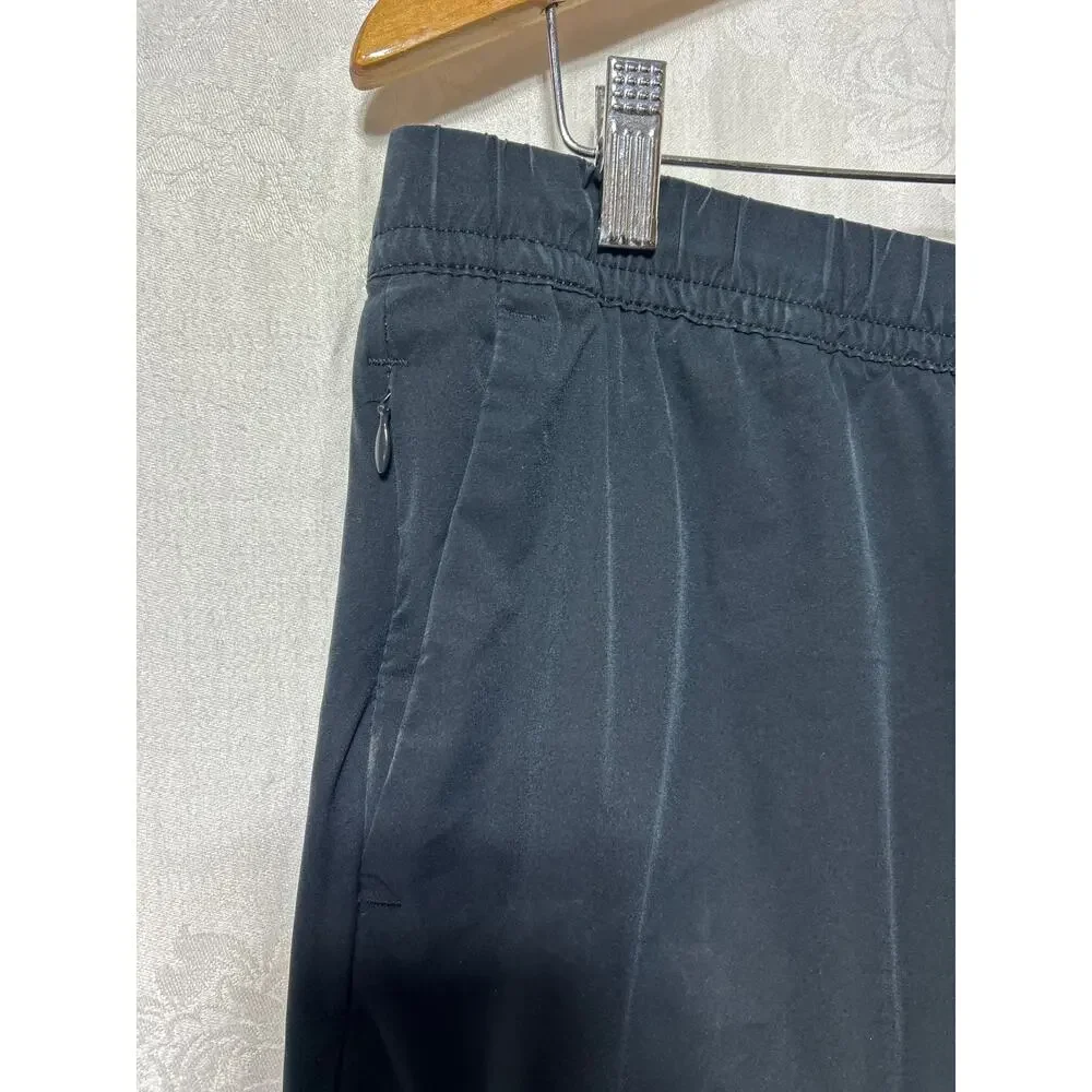 Banana Republic Joggers Large Black Elastic Waist Drawstring Pockets